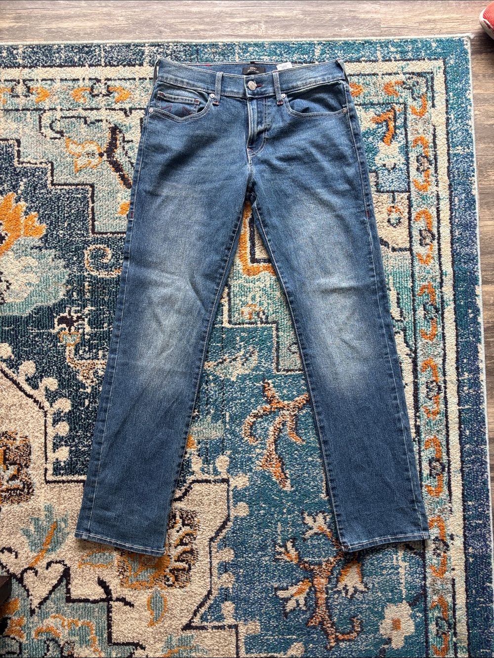 True Religion Men's Blue Relaxed Straight Jeans